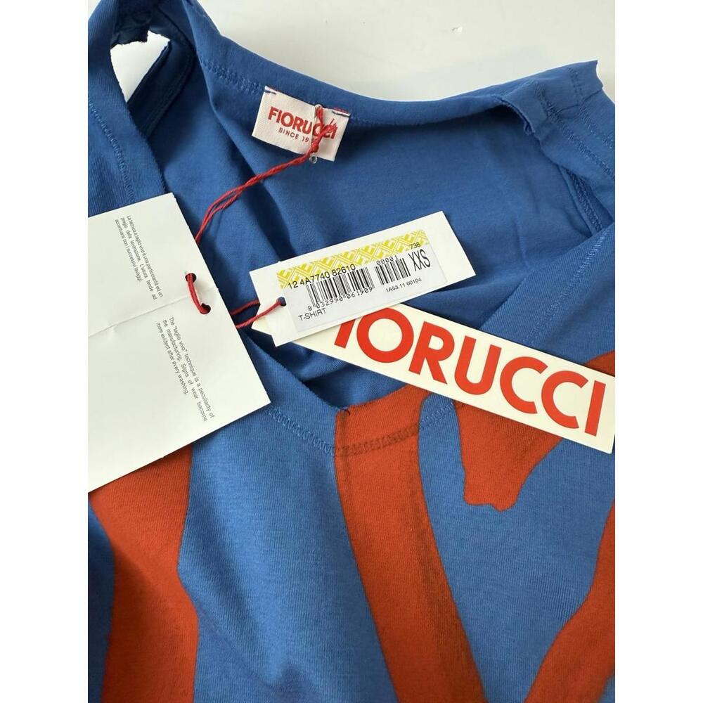 Fiorucci Designer Tank Top Blue Love Scoop Neck‎ Shirt Size XXS Italy Cotton - Picture 4 of 5